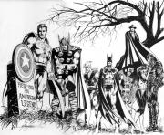 avengers super heros dessin à colorier