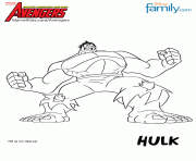 avengers hulk dessin à colorier