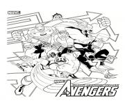 Coloriage avengers 8 dessin