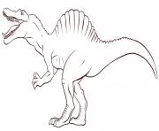 Coloriage dinosaure enfant simple de jurassic park