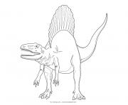 dinosaure jurassic park spinosaurus dessin à colorier