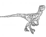 Coloriage jurassic park trex hd dessin