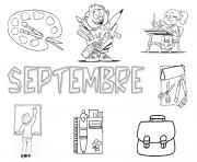rentree maternelle septembre dessin à colorier