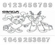 rentree maternelle chiffres nombres dessin à colorier
