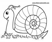 rentree maternelle escargot dessin à colorier