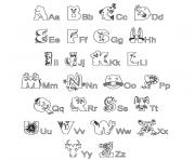 Coloriage rentree maternelle alphabet