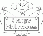 Coloriage citrouilles decorees happy halloween dessin