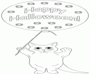 happy halloween dessin à colorier