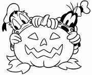 Coloriage citrouille chat halloween dessin