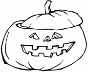 Coloriage Tigrou deguise pour Halloween apporte une citrouille dessin