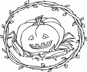 citrouille halloween dessin à colorier