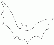 Coloriage Simple chauve souris dessin