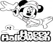 Coloriage un fantome qui reclame des bonbons pour Halloween dessin