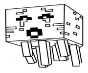 minecraft Ghast dessin à colorier