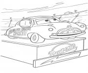 Coloriage flash mcqueen sortie de camion dessin