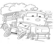 Coloriage flash mcqueen cars falaise dessin