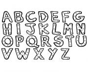 Coloriage alphabet maternelle w dessin