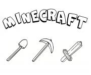 Coloriage minecraft skeleton with bow dessin