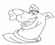 Coloriage scrappy doo sourire dessin