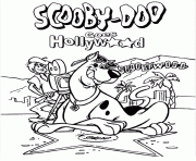scooby doo a hollywood dessin à colorier
