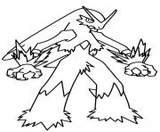 pokemon mega evolution blaziken dessin à colorier