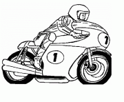 Coloriage motocross 28 dessin