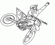 motocross 3 dessin à colorier