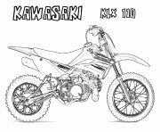 Coloriage motocyclette 44 dessin