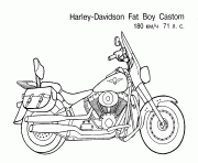 moto 76 dessin à colorier