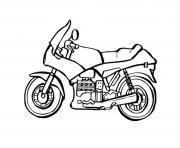 moto de course 2 dessin à colorier
