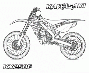 Coloriage moto facile 41 dessin