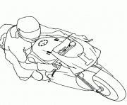 moto facile 49 dessin à colorier