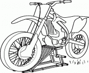 Coloriage moto de course 32 dessin