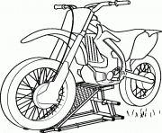 Coloriage moto de course 9 dessin