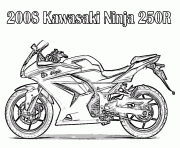 Coloriage yamaha moto de course 19 dessin