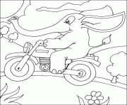 Coloriage quad et moto dessin