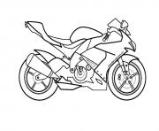moto de course 14 dessin à colorier