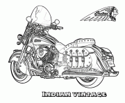 Coloriage moto facile 40 dessin