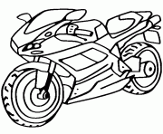 motocyclette 44 dessin à colorier