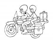 Coloriage motocyclette 42 dessin