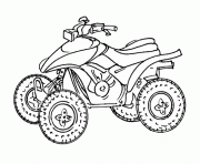 moto quad dessin à colorier