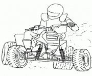 Coloriage moto de course 16 dessin