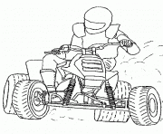 Coloriage moto de course 32 dessin