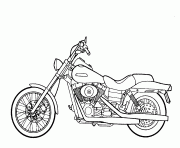 Coloriage moto harley davidson sport dessin
