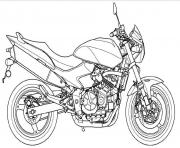 Coloriage moto facile 49 dessin