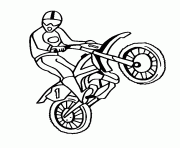 Coloriage motocross 5 dessin