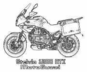 Coloriage moto kawasaki dessin
