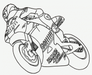 moto de course 18 dessin à colorier