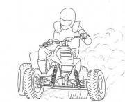 Coloriage motocyclette 3 dessin