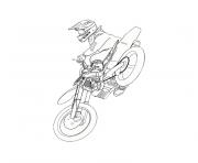 Coloriage moto dessin